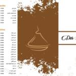 Menu Dar Lkamoun Marrakech August 2023 400418-367900